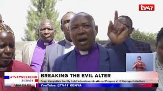 President Kenyatta's family hold interdenominational prayers at Githunguri stadium