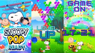 Snoopy Pop: Level 17-21 Walkthrough