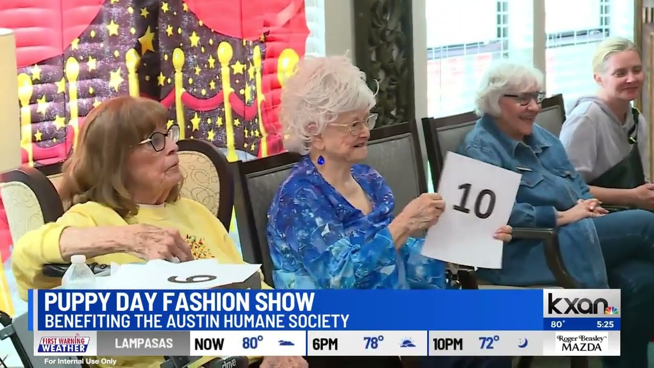 Residents at the Continental Retirement Community Celebrating National Puppy Day