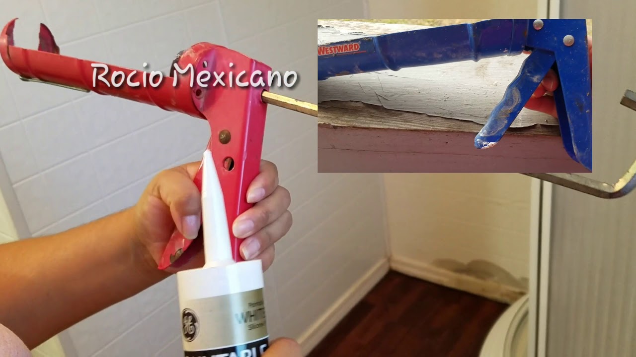 Como aplicar caulking o silicon en la bañera YouTube