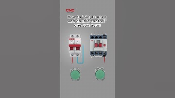 How to single open and double control one contactor