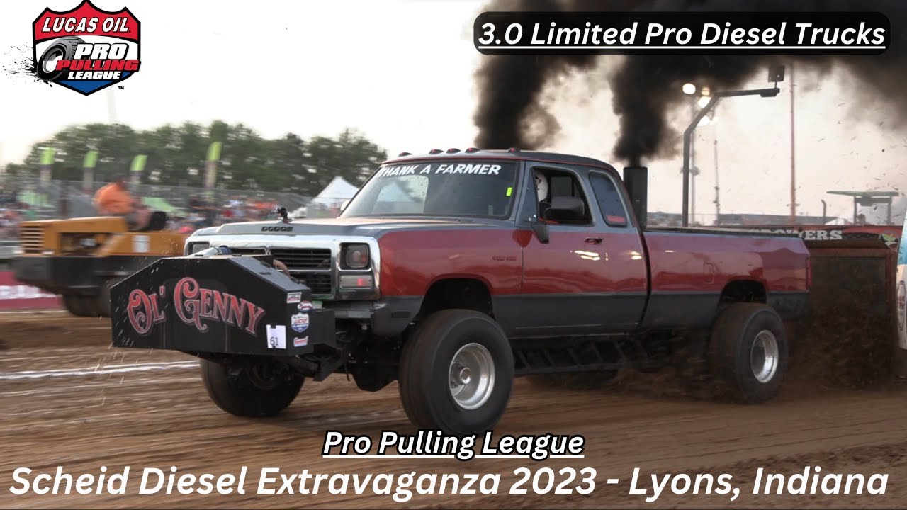 Scheid Diesel Extravaganza 2023: 3.0 Limited Pro Stock Diesel Trucks. Friday Night Finals.