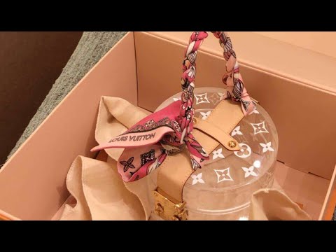 LV Box Scott | DIY How to Wrap Scarf on LV Scott Box - YouTube