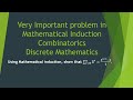 Mathematical Induction/Combinatorics/Discrete Mathematics