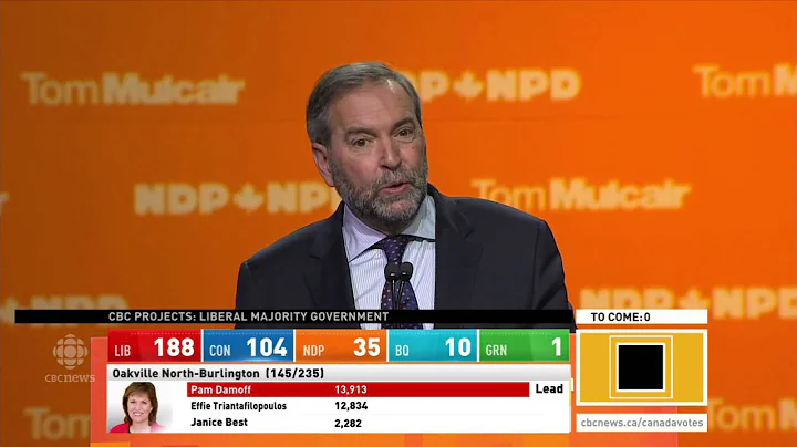 Canada Votes 2015 - Tom Mulcair's speech