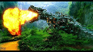 Optimus Prime vs Grimlock - Transformers: Age of Extinction - Dinobots  [8K Ultra HD SDR]