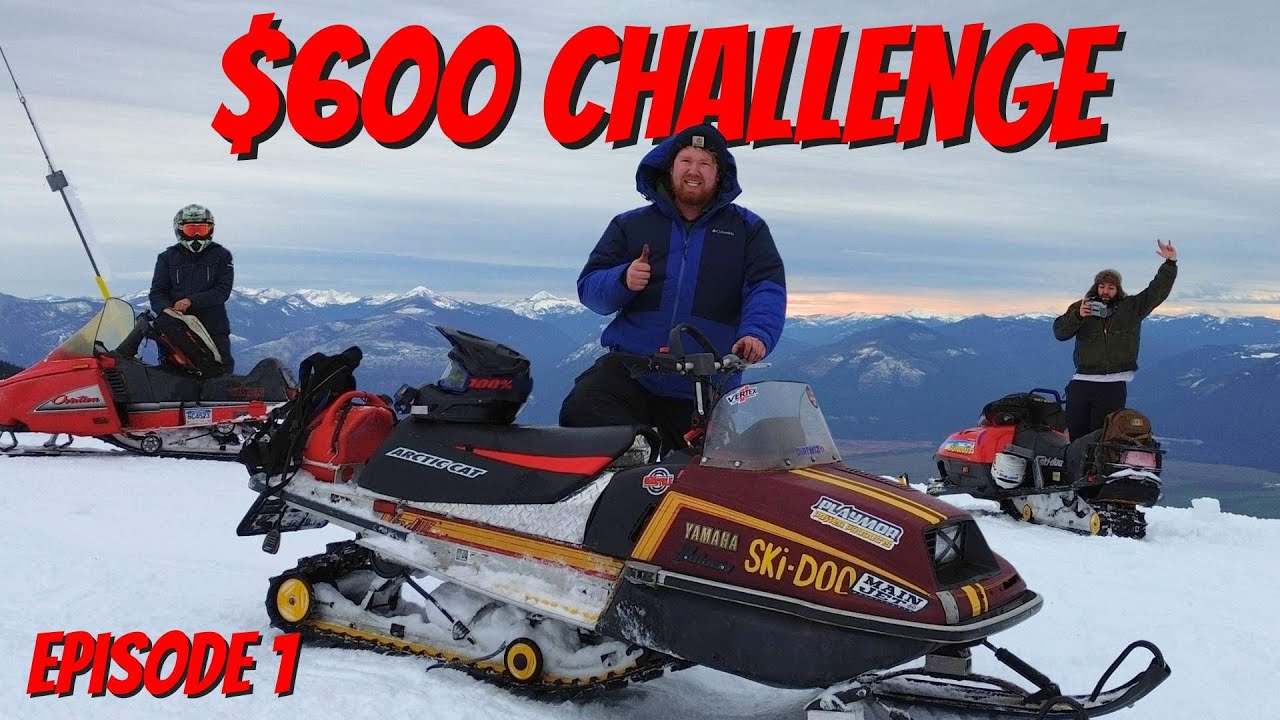 Can $600 Snowmobiles SURVIVE the BACK-COUNTRY? | Cheap Snowmobile Challenge Episode 1!
