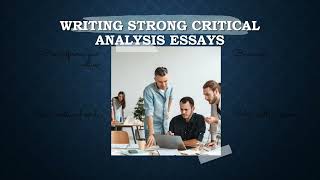 Strategies For Writing A Critical Analysis Essay | ScholarsBand