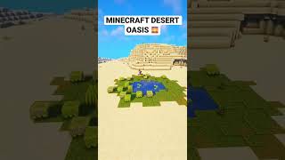 Minecraft Building Stunning Desert Oasis - But Would You Give it a 10/10? #shorts #minecraft