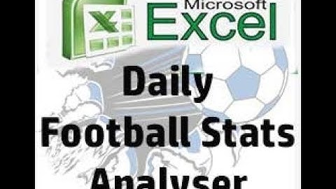 Daily Football stats and odds Excel Analyser