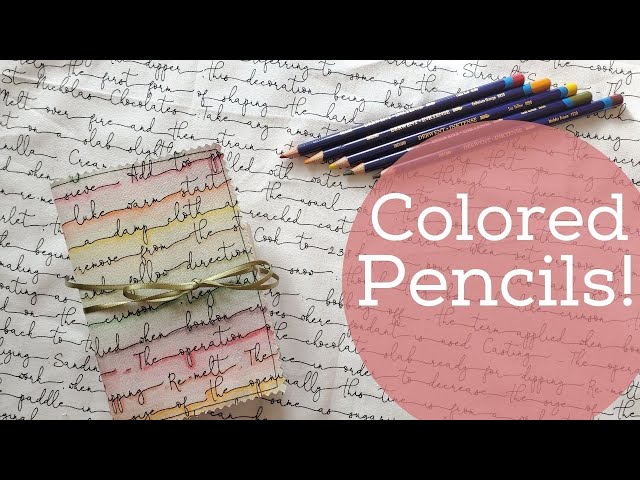 Colored Pencil on FABRIC? Yes! Inktense Pencils 