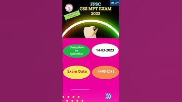CSS MPT Exam 2023 #css #fpsc #shorts #youtubeshorts