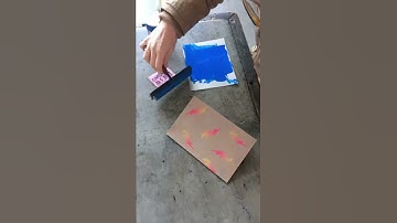 Inking Hand-Lettered Rubber Stamp