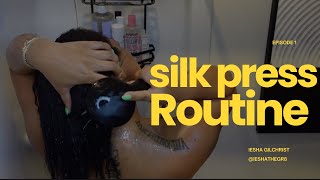 My Perfected Silk Press On Natural Hair Routine Girl Talk