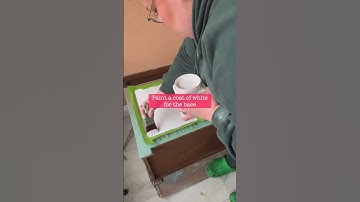 Step by step rice paper decoupage  #shorts #decoupage #furniturepainting #dixiebellepaint