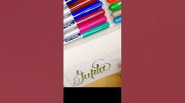 "Gupta" Name Calligraphy #shorts #handlettering #lettering #art #calligraphy