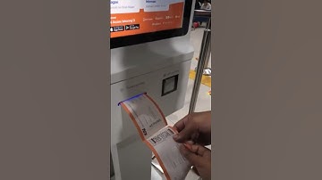 Printing boarding pass at Jakarta railway station 🚉