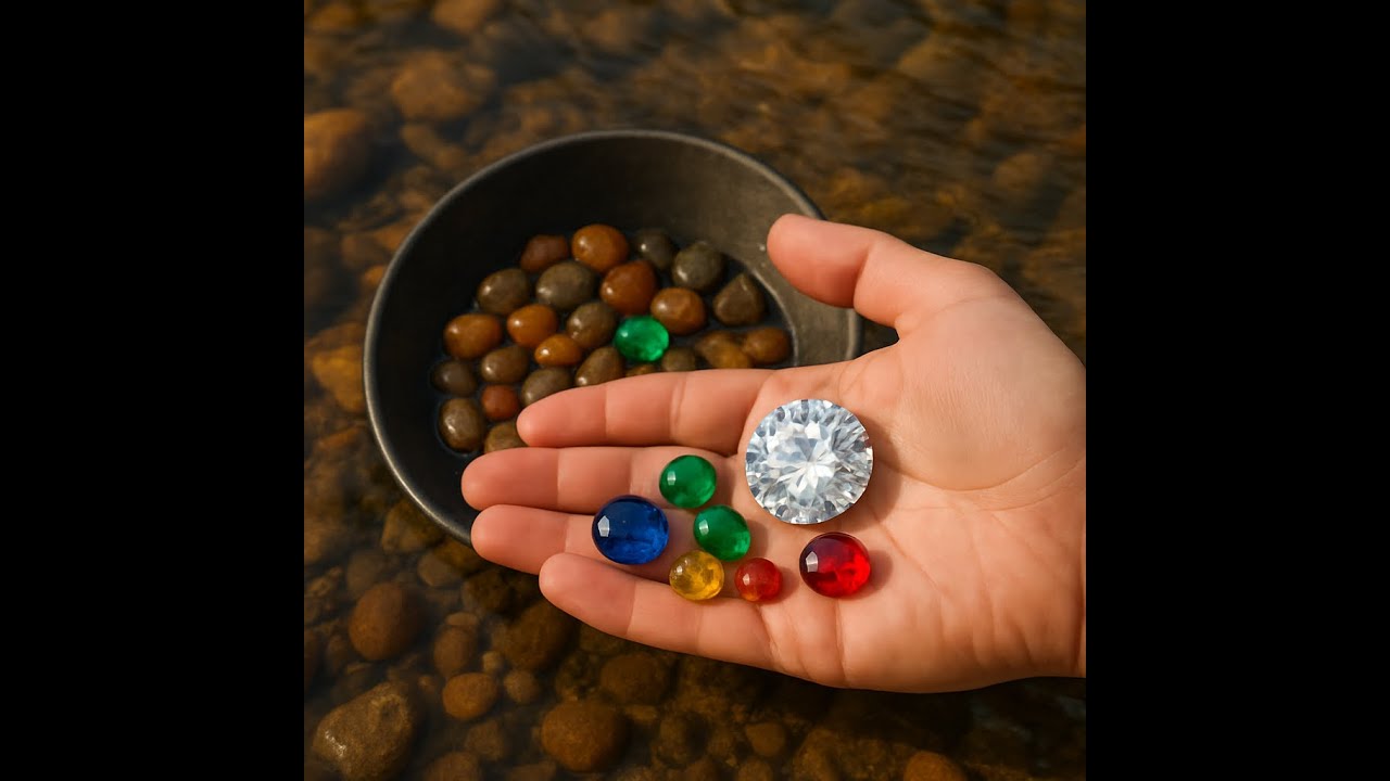 Discovering Hidden Treasures: Finding Diamonds and Gems in Rivers.