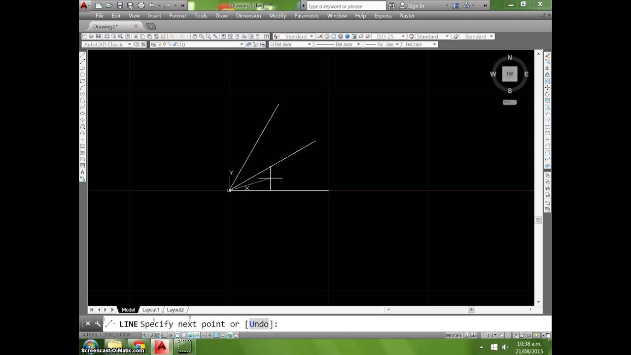 coordenadas polares en autocad - YouTube