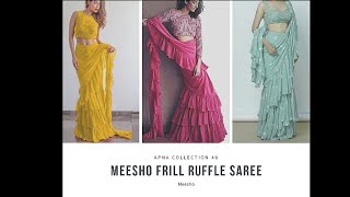 Meesho Frill Ruffle Saree screenshot 5