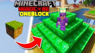 I Became OVERPOWERED in Minecraft One Block Hardcore (#5)