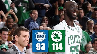 Tacko Fall Gets Standing Ovation In Pistons Vs. Celtics 2019-20 Nba Highlights