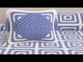 Crochet pattern crochet wold two colour granny squarebedsheet granny square cushioncoverpillow cover
