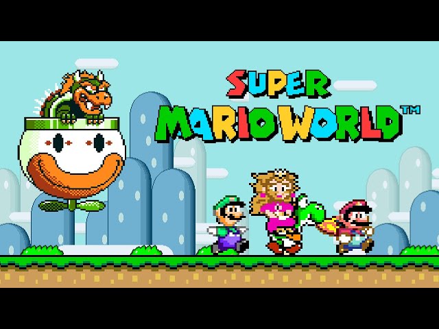 Super Mario World (1990) SNES - 2 Players, Fantastic co-op with 95