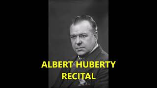 Albert Huberty Opera Recital