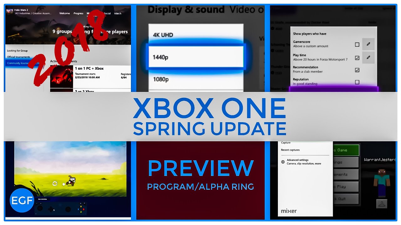 Xbox One April update rolling out with low-latency mode, FreeSync, and 1440p support
