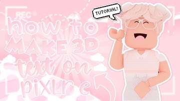 how to make *3D TEXT* on *PIXLR E*! 🐮🌸 || sumi 🧁