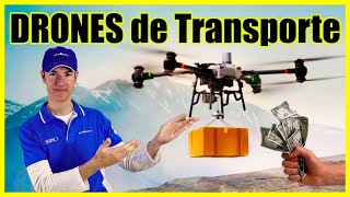 Drone de reparto | Transporte de mercancías con Drones (UAS) | Dron de Carga DJI Flycart 30