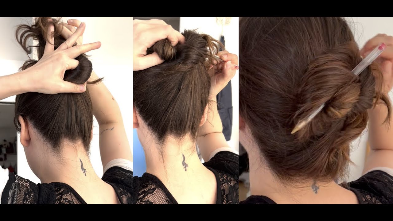 How To Put Your Hair Up In A Claw Clip For Beginners - Slow Talk Through 