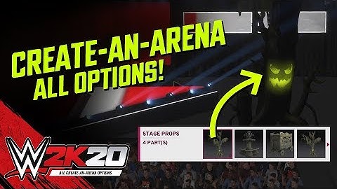 WWE 2K20 Create An Arena: All Options