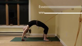Urdhva Dhanurasana Dropbacks using a wall rope