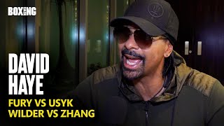 David Haye Gives Controversial Fury-Usyk Prediction