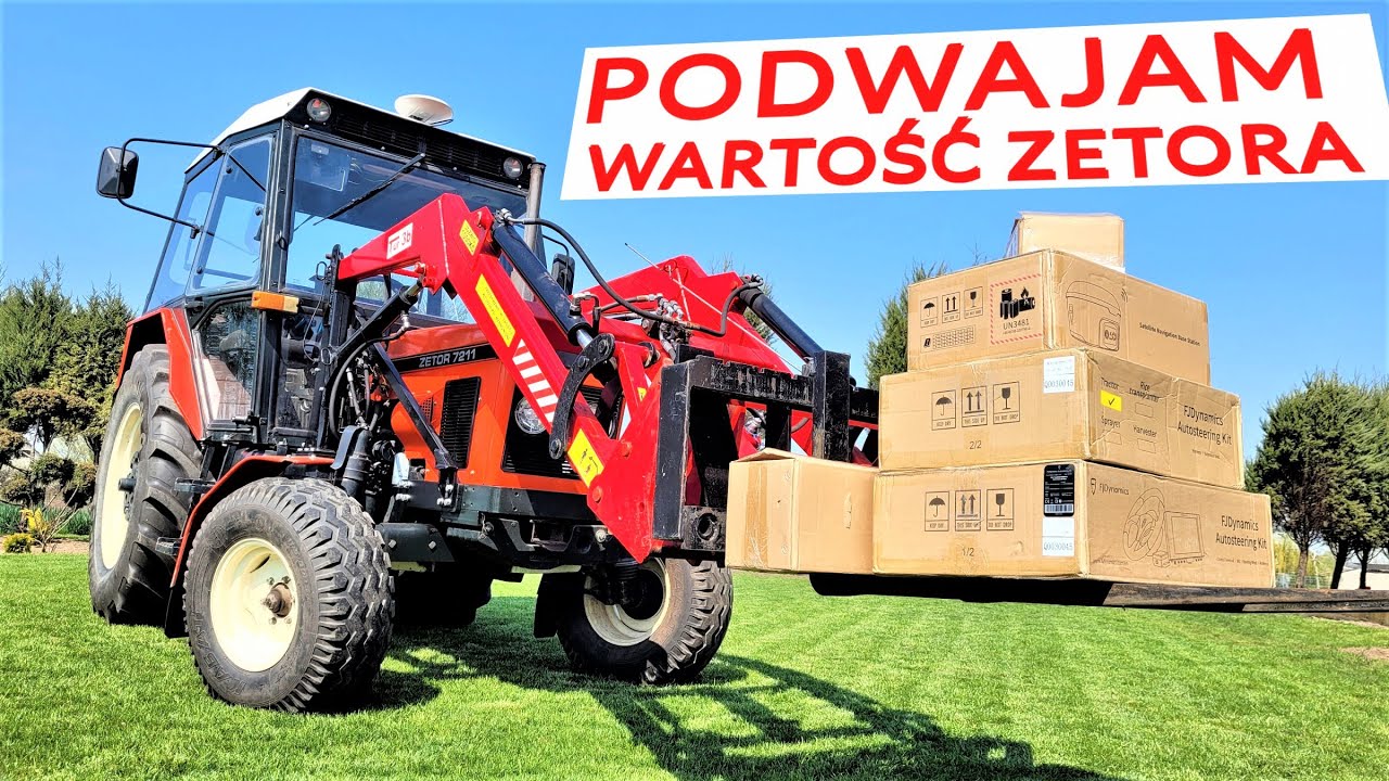 ZETOR 7211 NA WYPASIE - MONTUJĘ AUTOPROWADZENIE FJDYNAMICS
