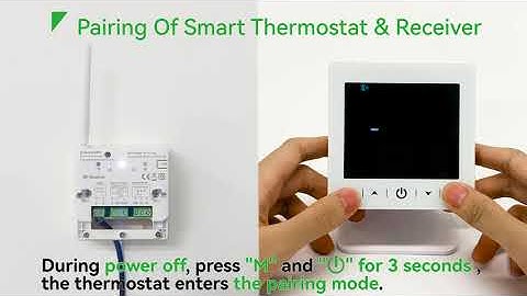How to pair and operate wireless thermostat - T6W-RC5P