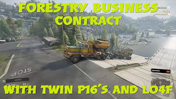 SnowRunner Forestry Business Contract With Twin P16