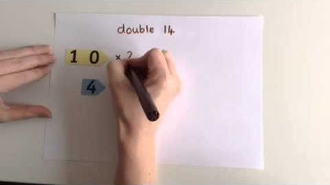 Doubling a 2 digit number