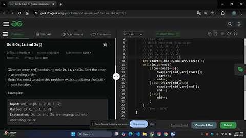 Day 4 | Sort 0s, 1s, and 2s 🔥 | Dutch National Flag Algorithm | DSA for Beginners