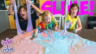BIGGEST slime ever DIY science experiment! With special friend Infinity Lightspeed!