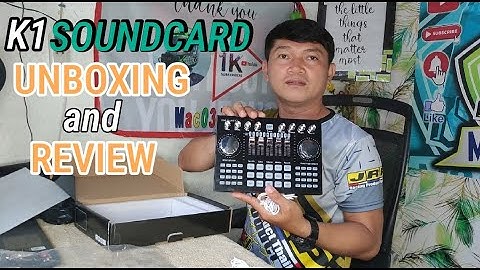 K1 SOUND CARD UNBOXING, REVIEW AND SET-UP TUTORIAL | Mac03 TV