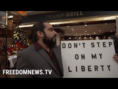 Anti-mandate Protesters Confront Trump Tower Restaurant