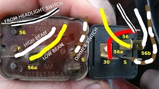 Howto Replace Air Cooled VW Turn Signal and Dimmer Relays