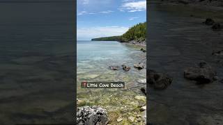 Beautiful beach with crystal clear water! #tobermory #hiddengems #toronto #beach #short