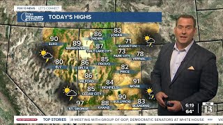Friday morning weather forecast with Fox 13 meteorologist, Damon Yauney