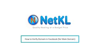 How to Verify Domain in Facebook (for Main Domain) (using HTML File upload)