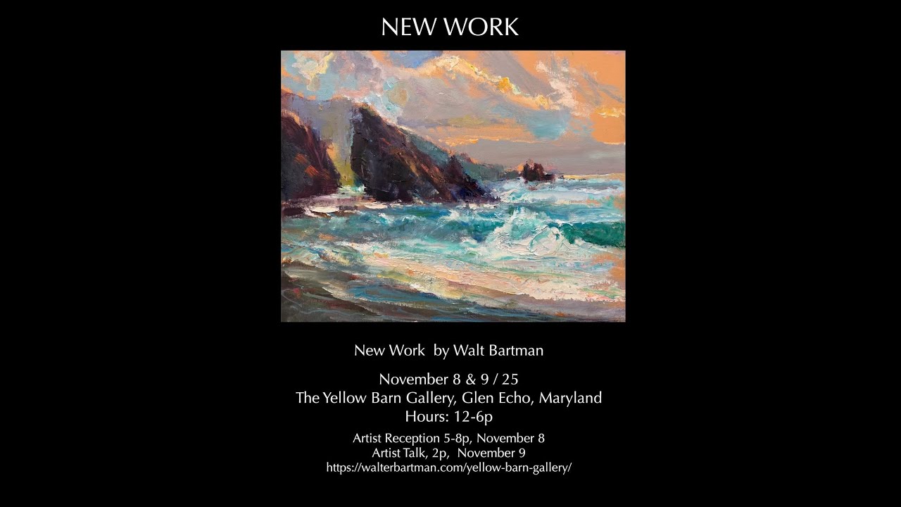 Walter Bartman's New Work Exhibition 2025  Pricelist