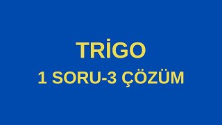 1 Tri̇go - 3 Yol